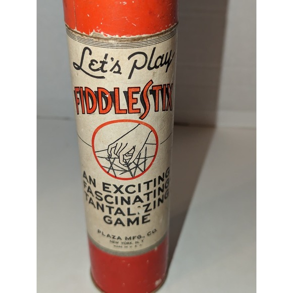 Vintage Fiddle S\tix Antique Game Plaza Wooden Toy Wood Decor Complete - Picture 5 of 5